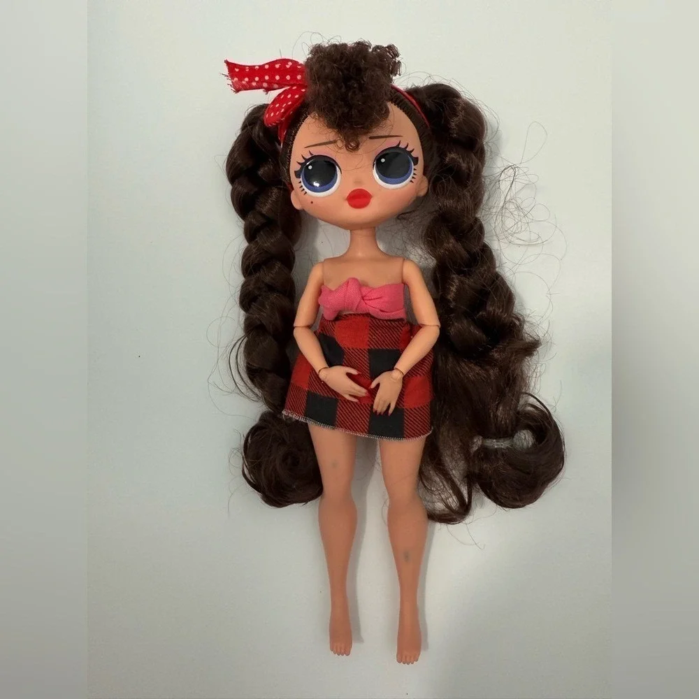 LOL Surprise OMG Doll with Braided Pigtails Plaid Skirt